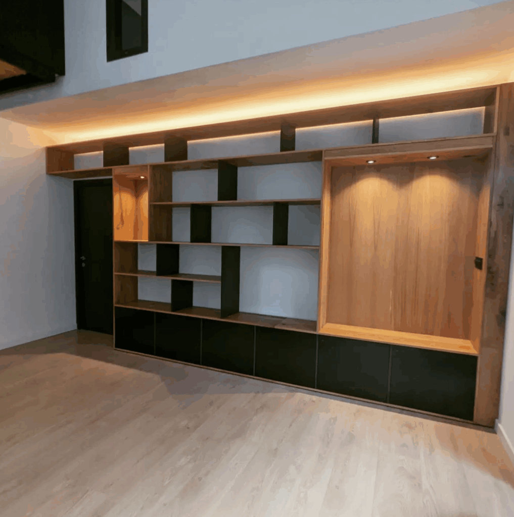 grand bibliothèque mural