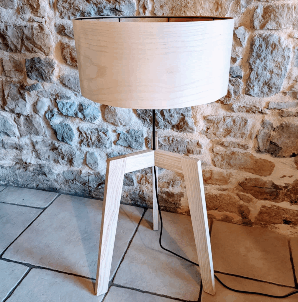 création d'une lampe en bois